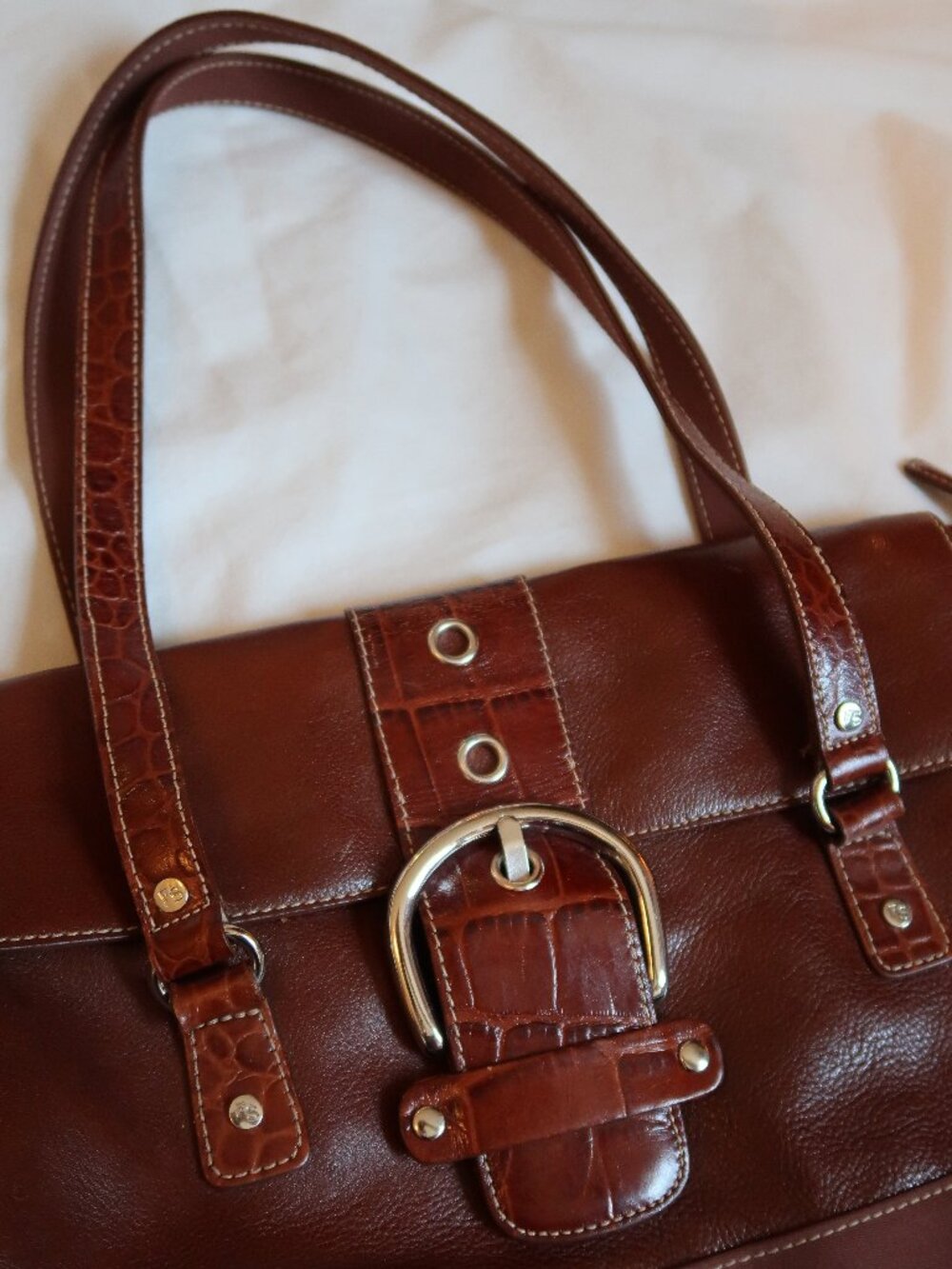 Franco Sarto | Brown Leather Saddle Purse